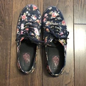 Vans Authentic Lo Pro Floral Black Black
